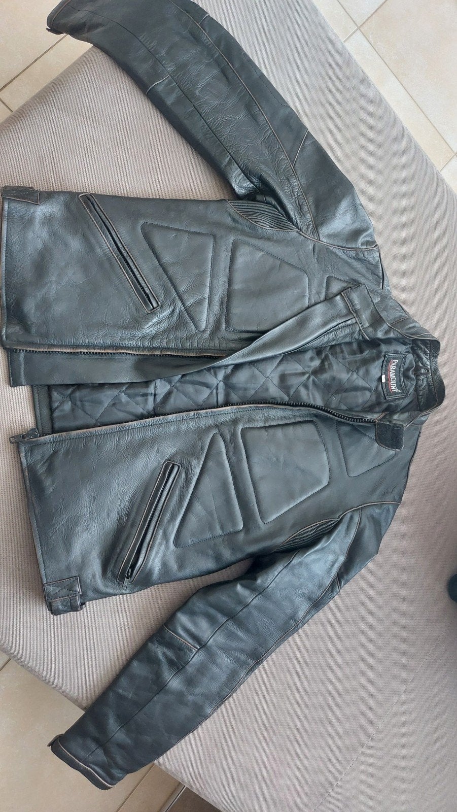 Motovest Paramount Maat S in zeer goede staat! ECHT LEDER!!, Motoren, Dames, Jas | leer, Ophalen of Verzenden, Paramount