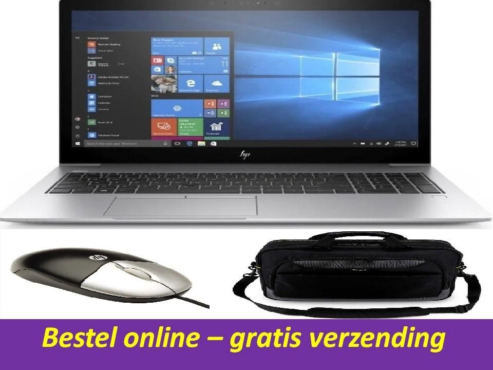 Win11 Pro HP EliteBook 850 G5 + HP muis + computertas, Computers en Software, Windows Laptops, Gebruikt, 15 inch, SSD, 8 GB, Azerty