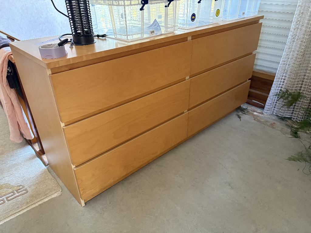 Ladekast met 6 lades 160x75, Ophalen, 150 tot 200 cm, Zo goed als nieuw, Minder dan 100 cm