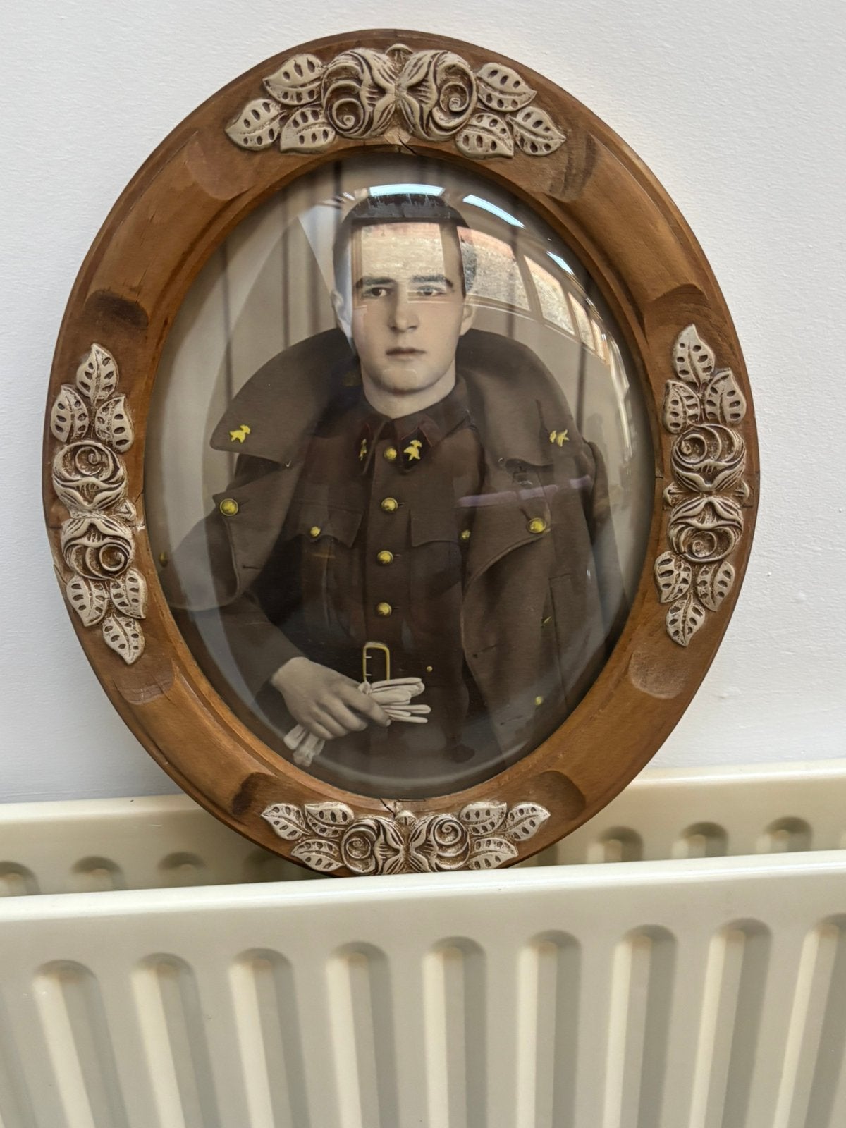 Cadre Bomber Soldat Belge 45 x 37 cm, Enlèvement ou Envoi