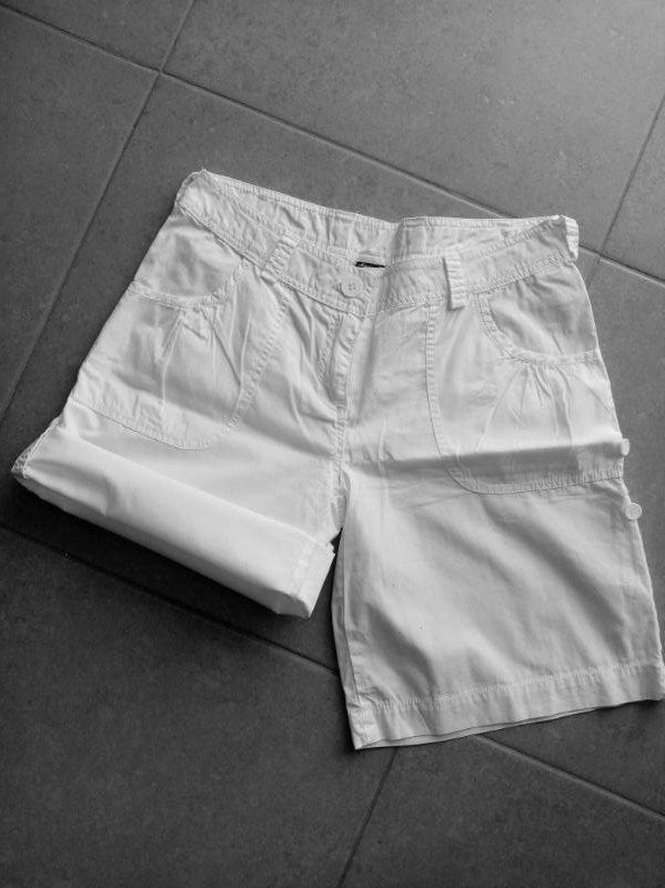 Madonna : nieuw wit bermuda cargo broek short 3-standen , S, Kleding | Dames, Kort, Wit, Nieuw, Ophalen of Verzenden