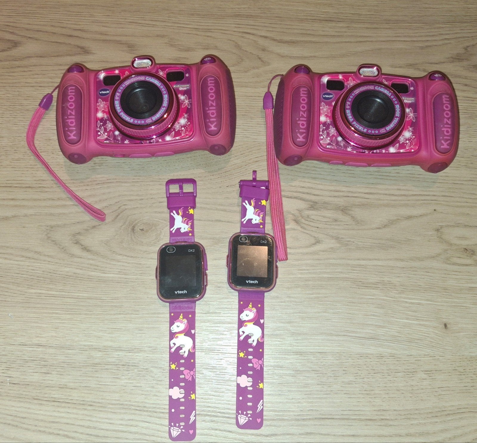 2 x Vtech Kidizoom Duo 5.0 en 2x Vtech smartwatch DX2, Kinderen en Baby's, Ophalen of Verzenden, Gebruikt