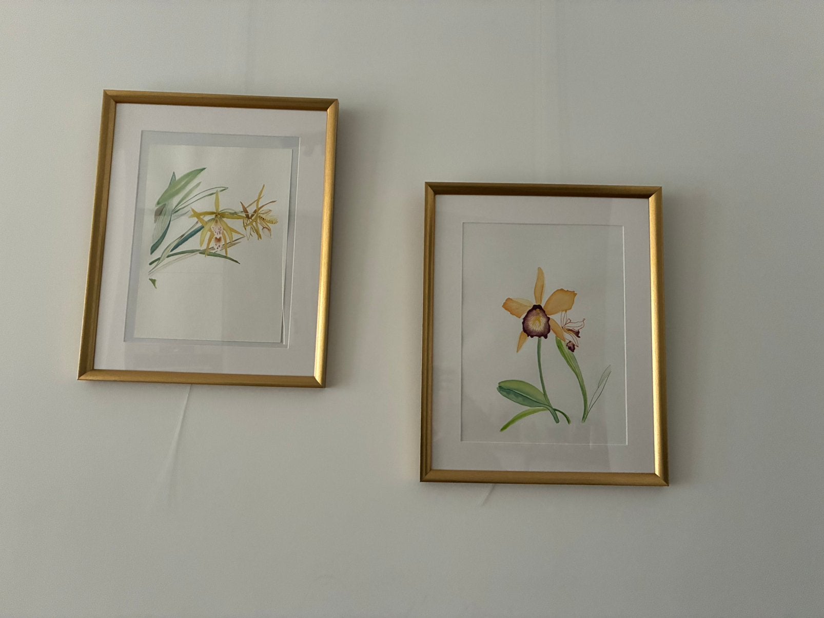 2 Cadres dorés 40x50, Maison & Meubles, Enlèvement, Comme neuf