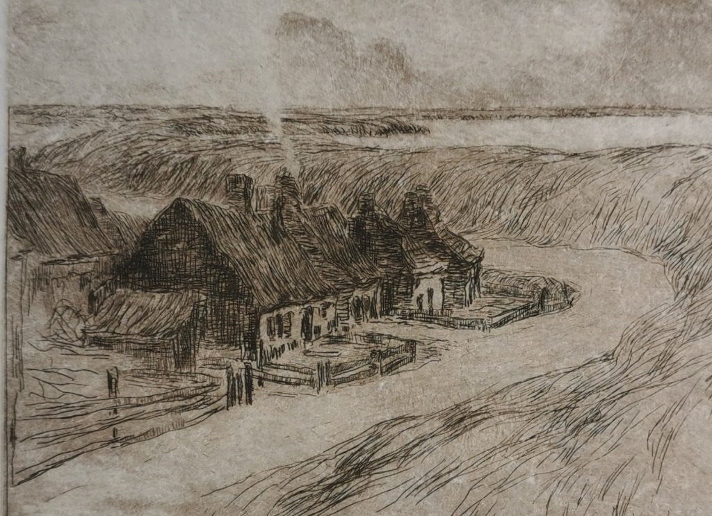 Baertsoen., 26 cm, Eau-forte, Paysage, 32 cm