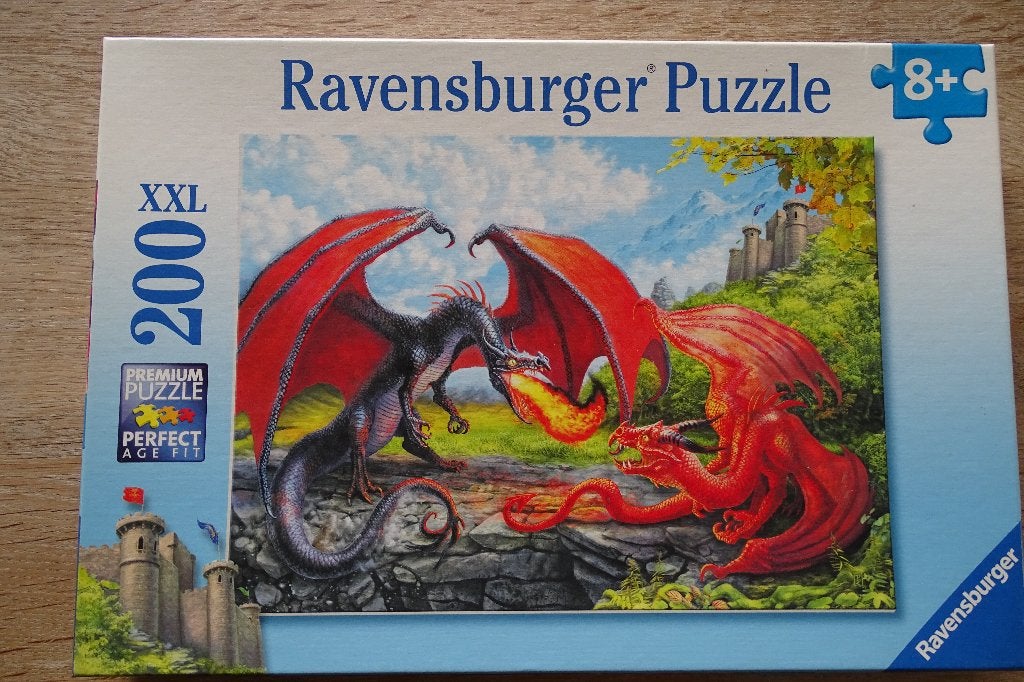 Puzzel Ravensburg draken 200 stuks, Ophalen of Verzenden, Meer dan 50 stukjes, Zo goed als nieuw
