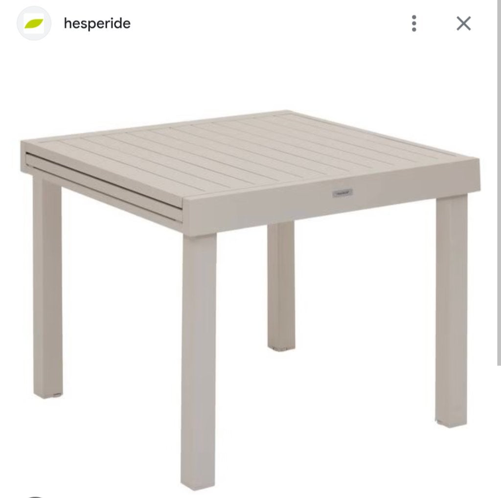Table de jardin 4 à 8 personnes, Jardin & Terrasse, Enlèvement, Neuf, Carré, Aluminium