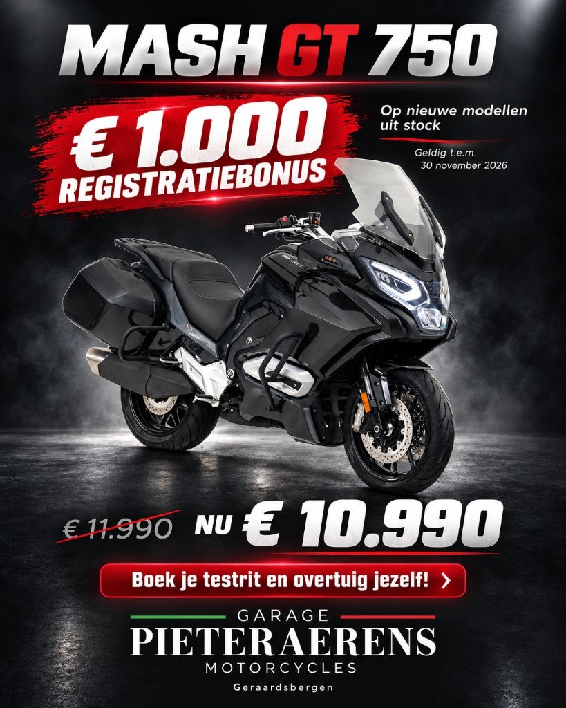 Mash GT 750 nieuw – € 1.000 registratiebonus – € 10.990, Motoren, 2 cilinders, Nieuw, Bedrijf, Traction Control