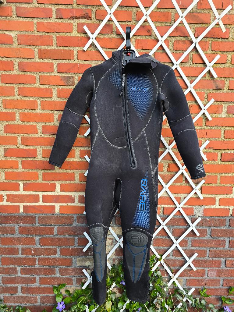 Bare Semi-Droog Duikpak 7mm met cap, Watersport en Boten, Duiken, Ophalen of Verzenden, Gebruikt, Duikpak