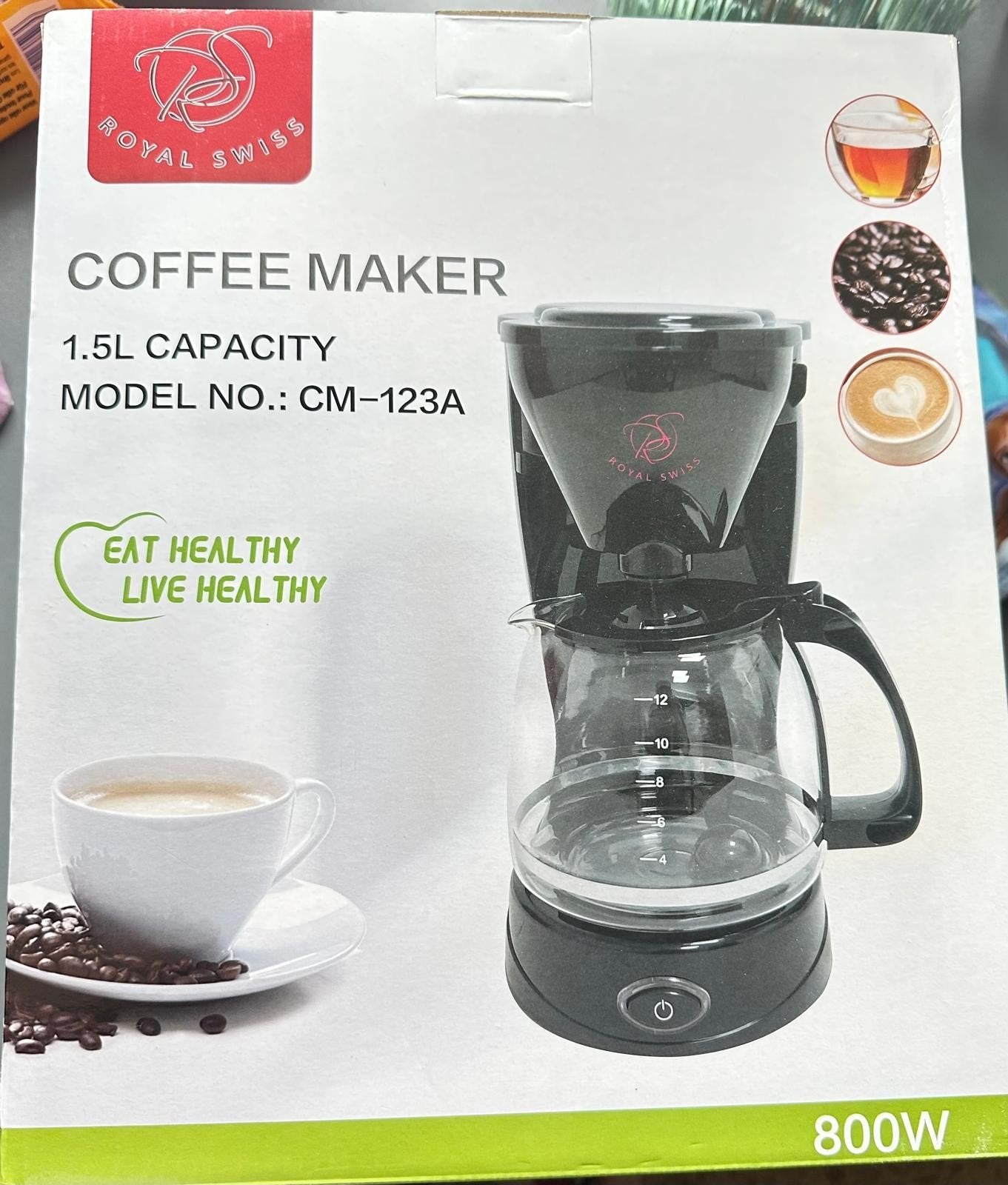 Royal Swiss koffiemachine nieuw, Enlèvement