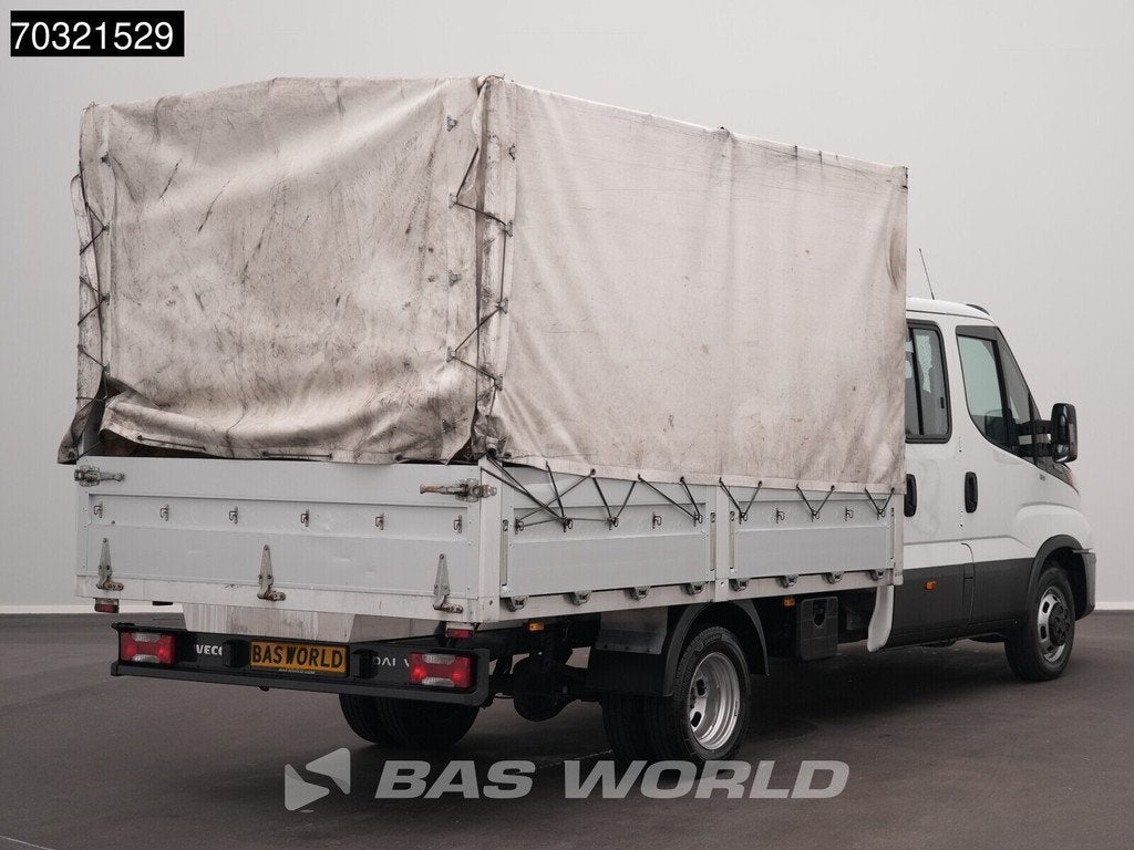 Iveco Daily 35C14 Dubbel Cabine Open Laadbak Huif Dubbelluch, Achat, Euro 6, Entreprise, Boîte manuelle
