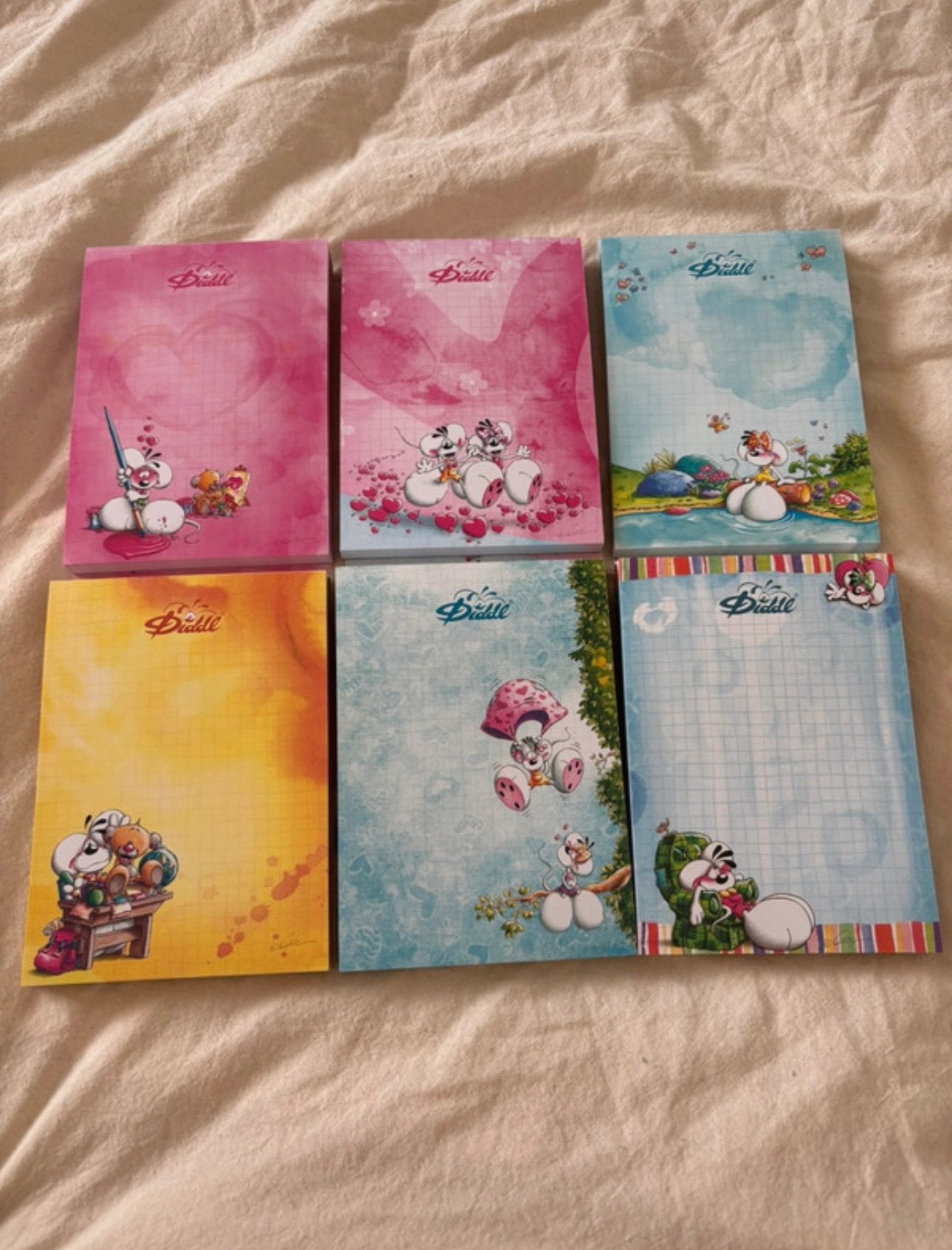 9 blaadjes uit de franse diddl collectie, Enlèvement ou Envoi, Diddl, Comme neuf