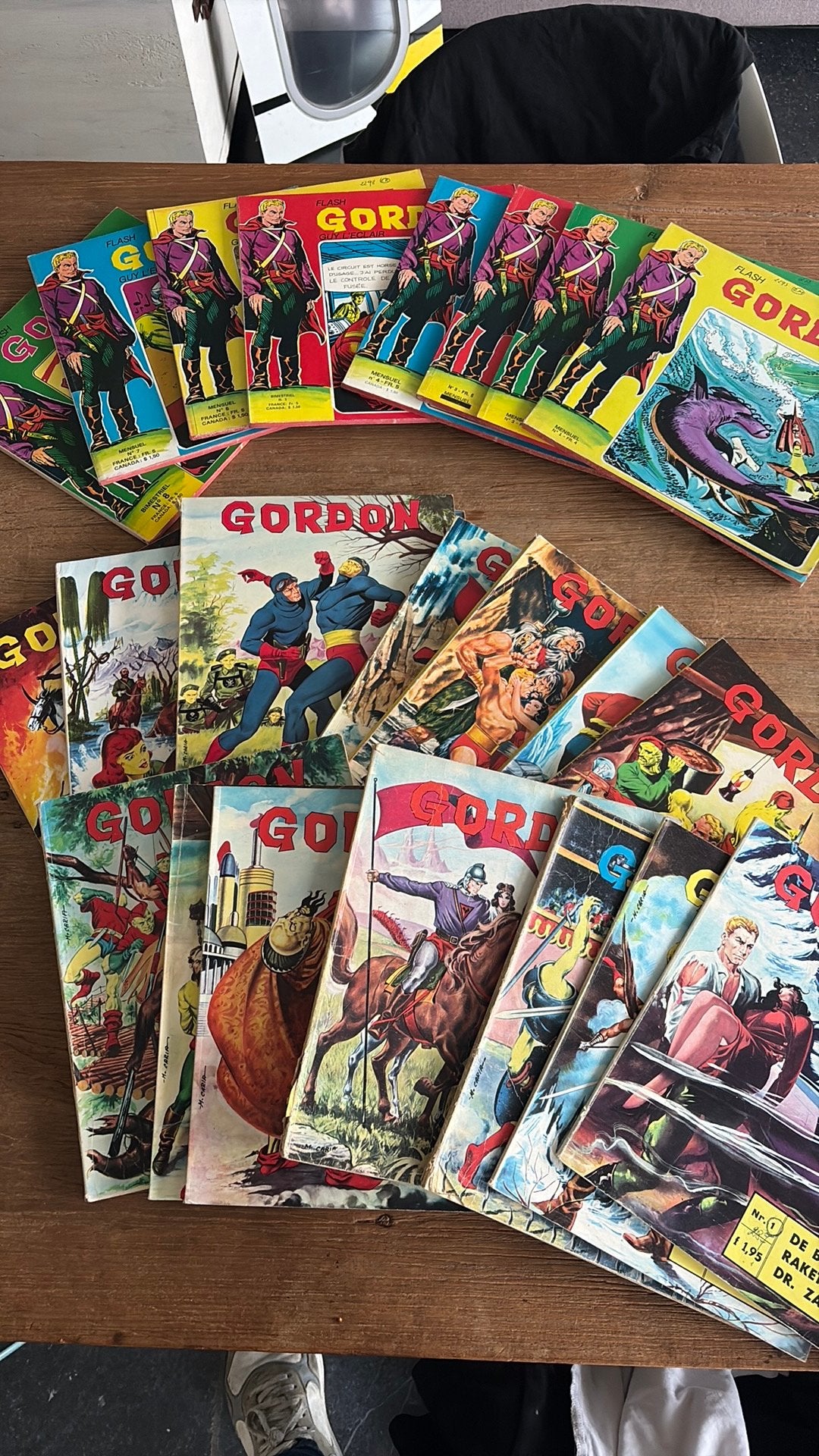 Complete reeksen Flash Gordon ( 1ste druk) 23 stripverhalen, Boeken, Ophalen of Verzenden, Gelezen