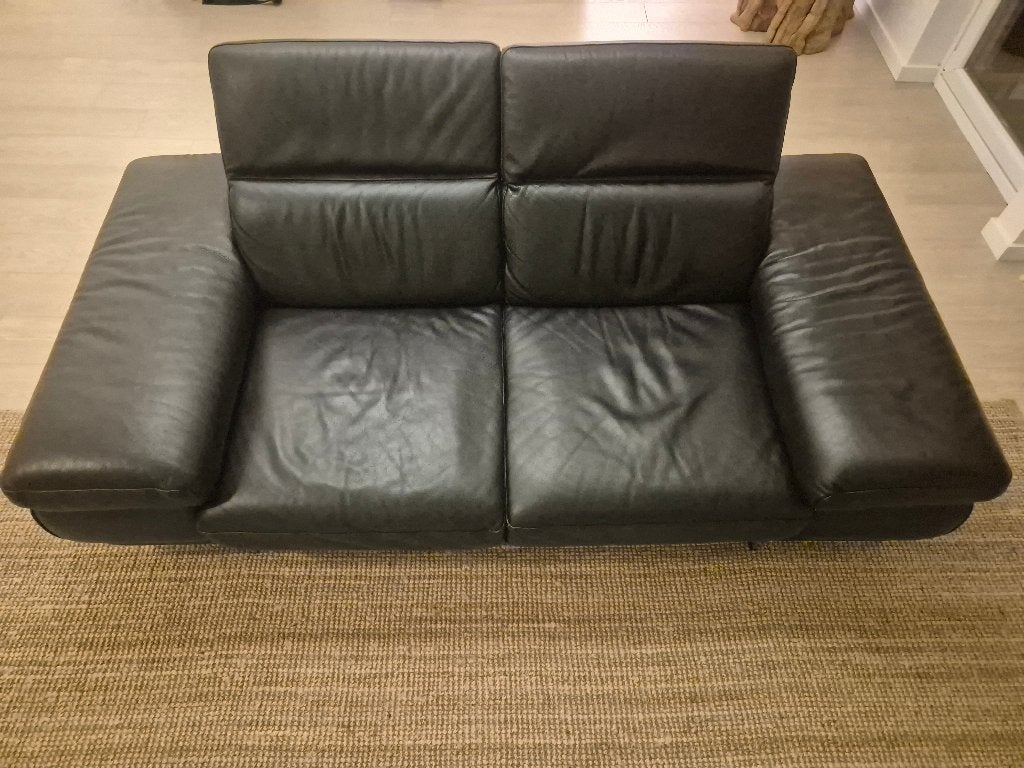 Premium black leather sofa (Natuzzi Italia), Enlèvement
