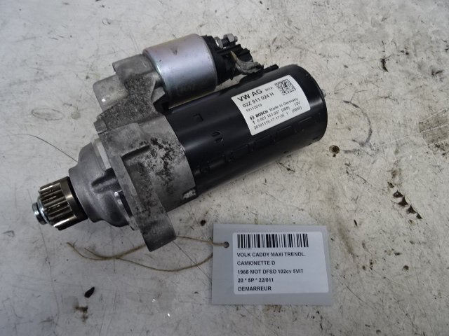 DÉMARREUR Volkswagen Caddy IV (01-2015/09-2020) (2Z911024H), Volkswagen, Volkswagen AG, Utilisé, Kundenbetreuung@volkswagen.de