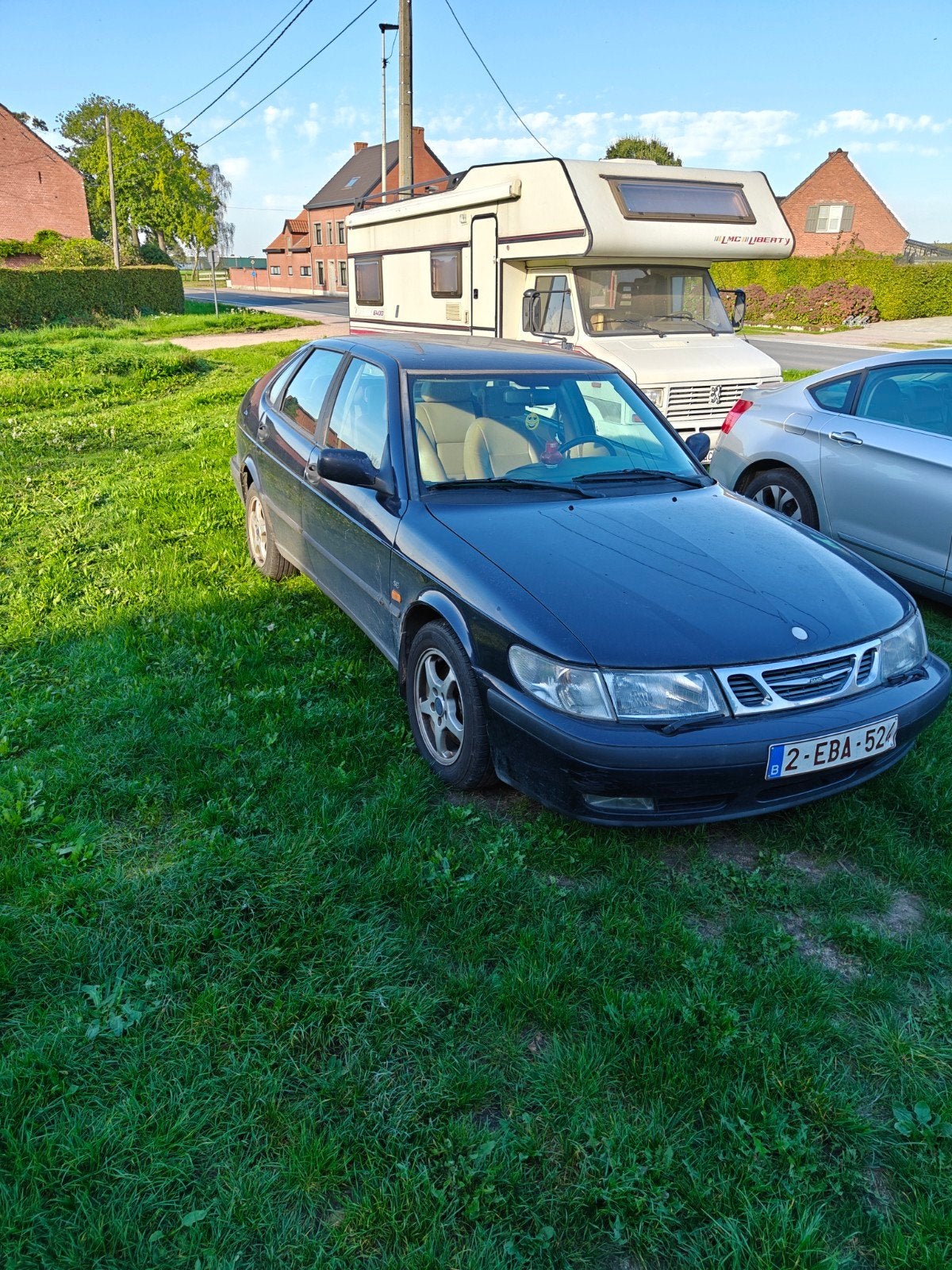Saab 9-3, Voorwielaandrijving, Beige, 4 cilinders, Blauw