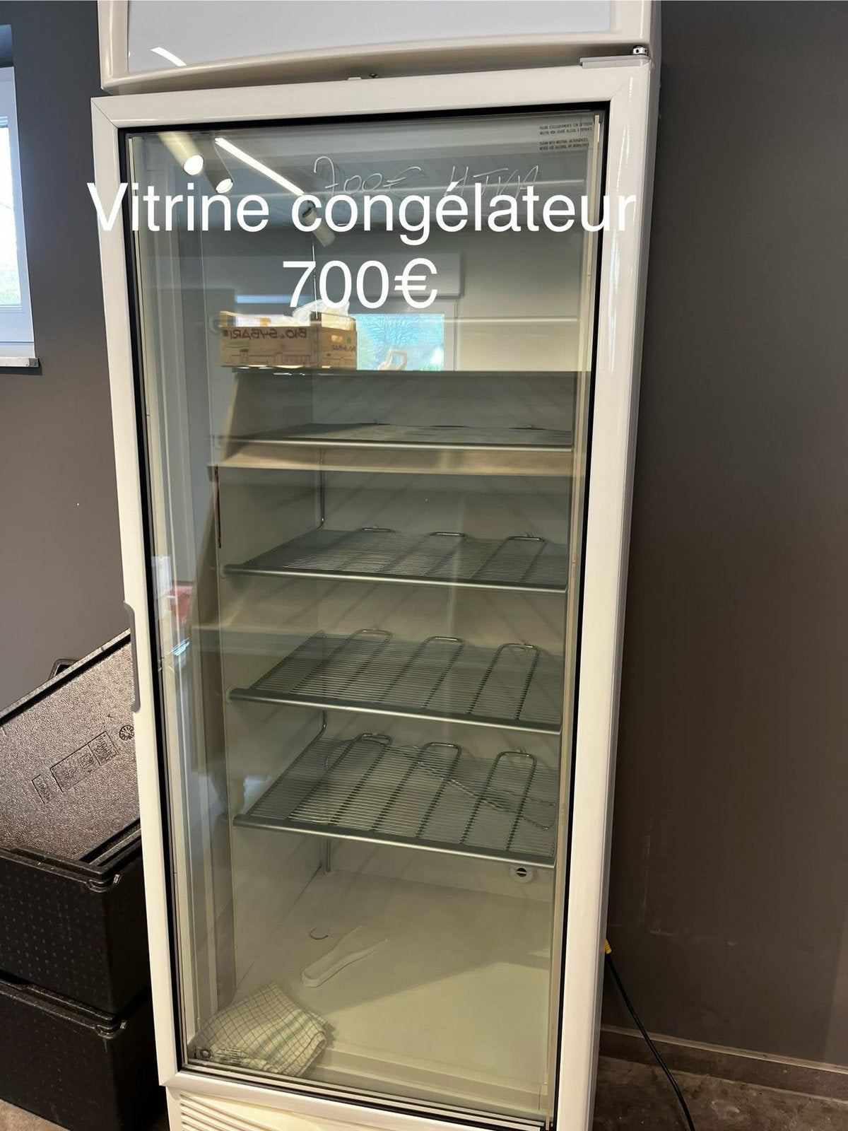 Congelateur vitrine, Enlèvement, Utilisé, À Poser, Congélateur
