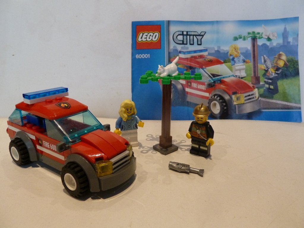 La voiture du chef des pompiers Lego City Fire 60001, City, Enlèvement ou Envoi, Lego, Ensemble complet