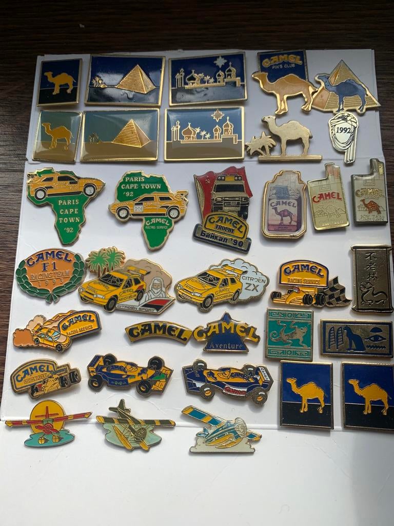 Retro pins van Camel 2€ het stuk, Verzamelen, Ophalen of Verzenden, Zo goed als nieuw
