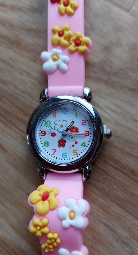 Kinder horloge, Handtassen en Accessoires, Horloges | Kinderen, Ophalen of Verzenden, Nieuw, Roze, Meisje