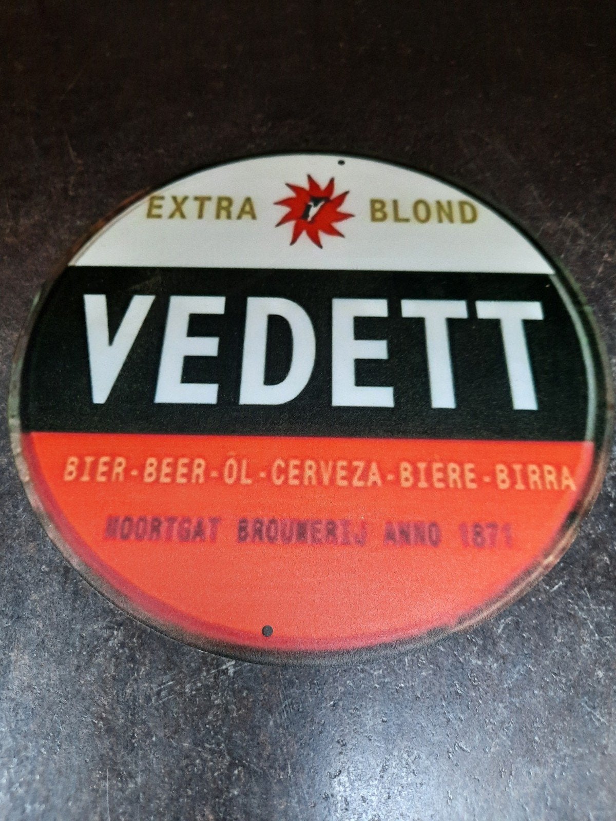 panneau d'affichage Vedett, Enlèvement ou Envoi, Panneau publicitaire