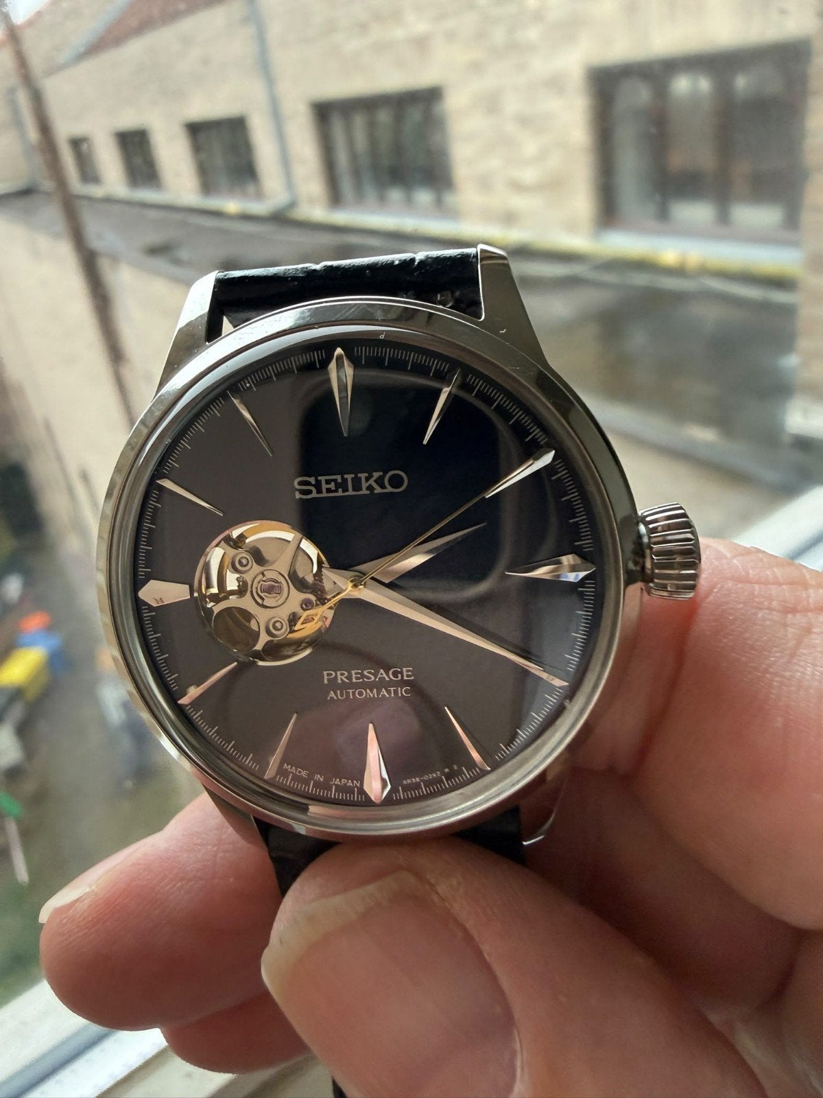 seiko presage automatique, Bijoux, Sacs & Beauté, Montre-bracelet, Seiko, Cuir, Enlèvement