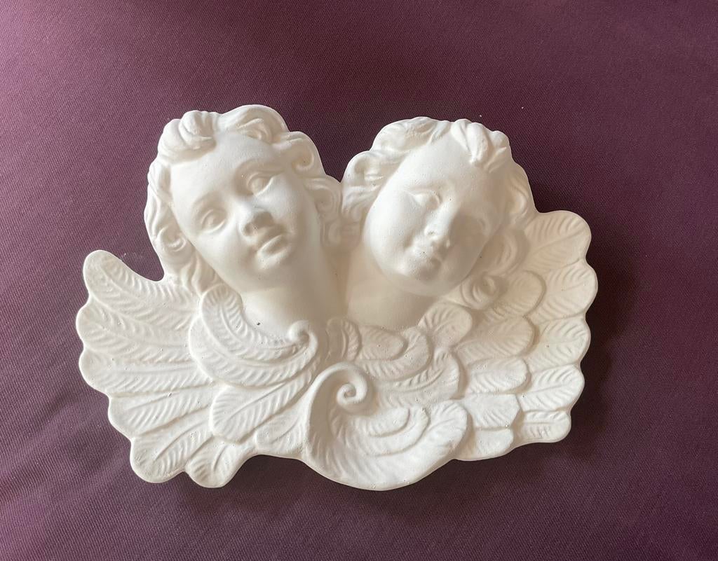 Duo vintage engeltjes groot formaat, Antiek en Kunst, Ophalen