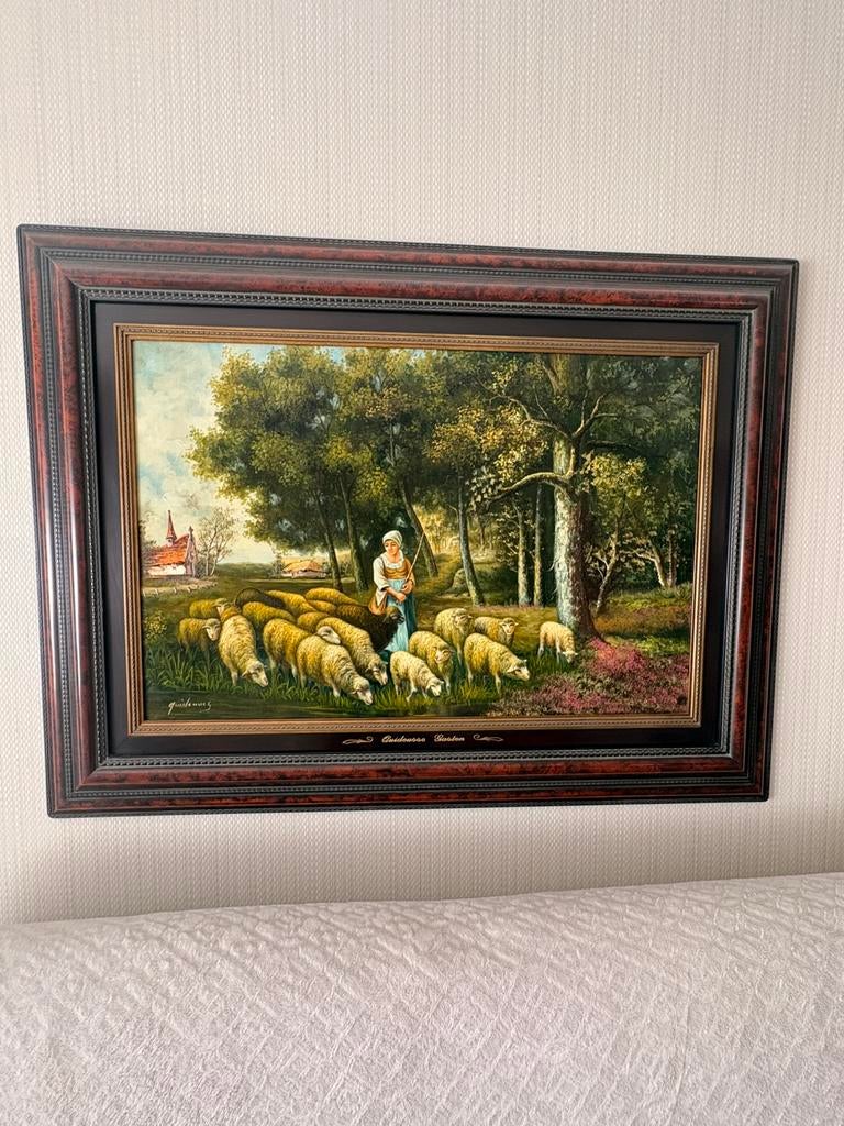Groot schilderij Gaston Quidousse, Ophalen