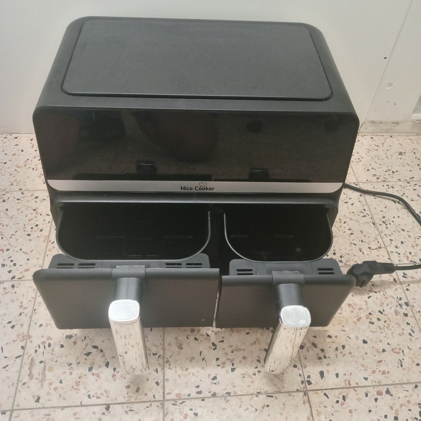 Friteuse/friteuse à air double Nice Cooker — 2 bacs, Enlèvement ou Envoi