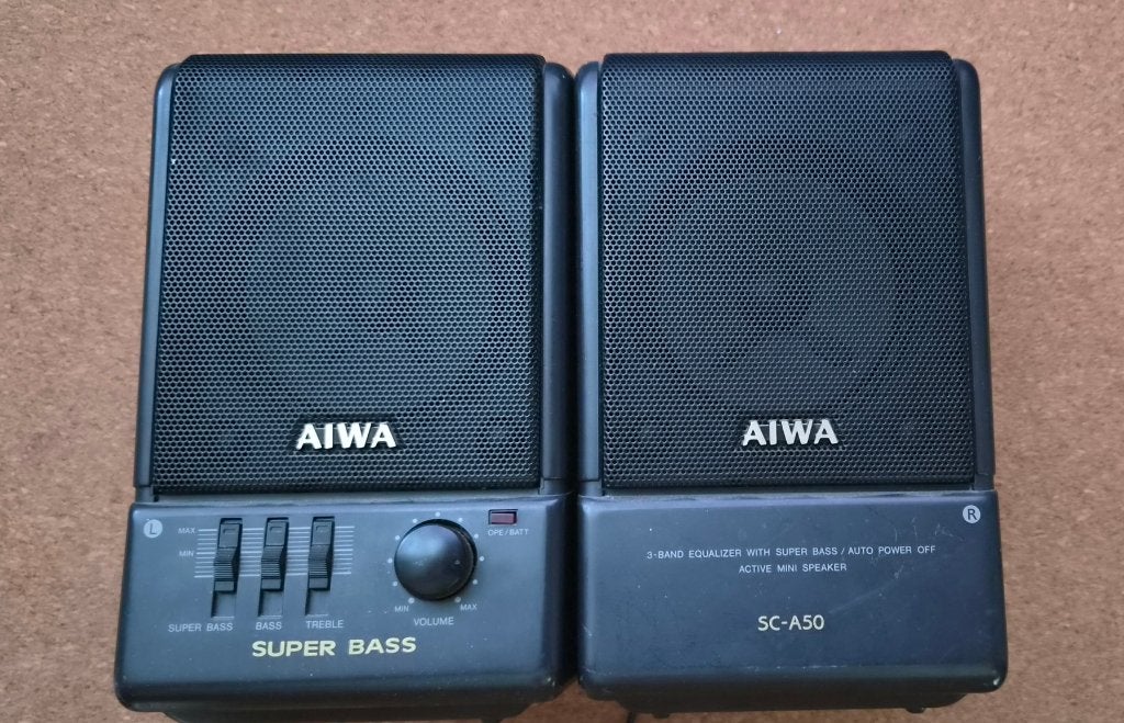 luidspreker AIWA SC-A50, TV, Hi-fi & Vidéo, Enceintes, Enlèvement, Utilisé, Moins de 60 watts, Autres types