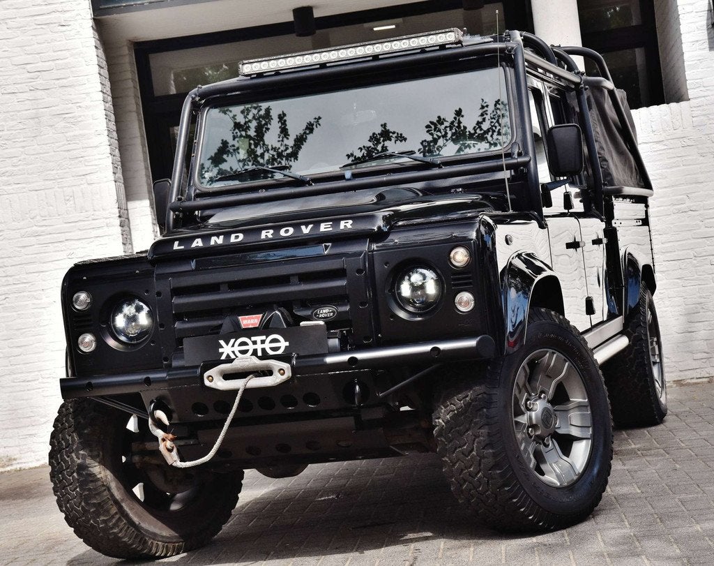 Land Rover Defender 130 DCPU CREW CAB * RECARO SEATS / WINCH, 90 kW, 122 pk, Gebruikt, Zwart