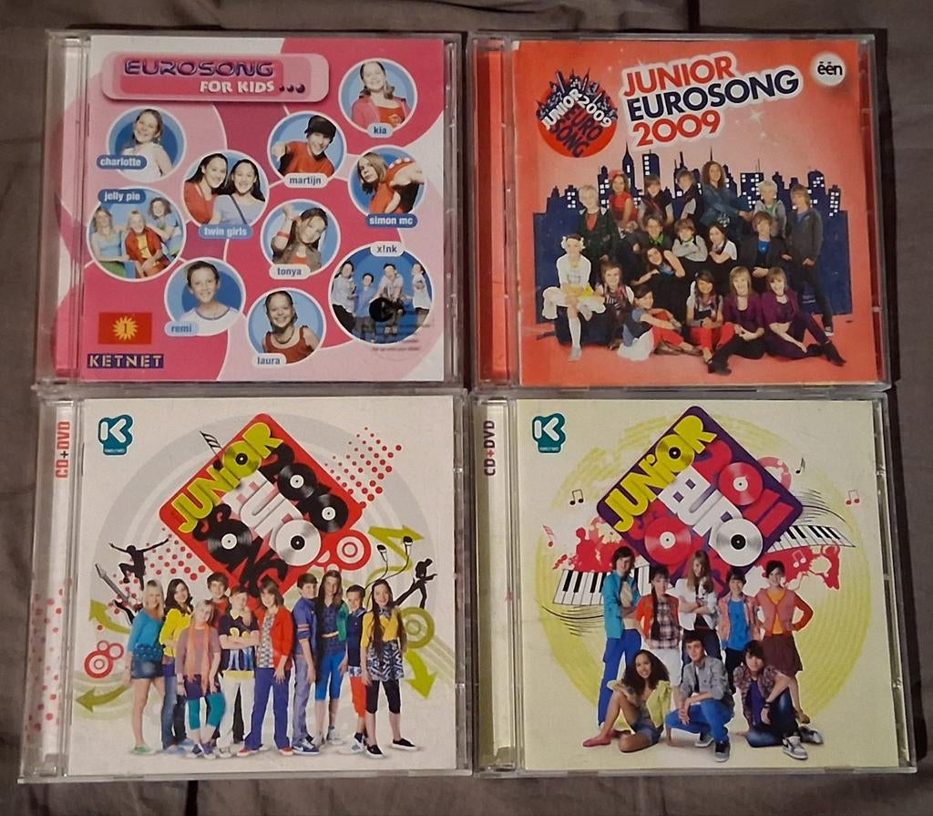 4 cd´s junior Eurosong for kids (2003, 2009, 2010, 2011), Cd's en Dvd's, Ophalen of Verzenden, Zo goed als nieuw, Pop