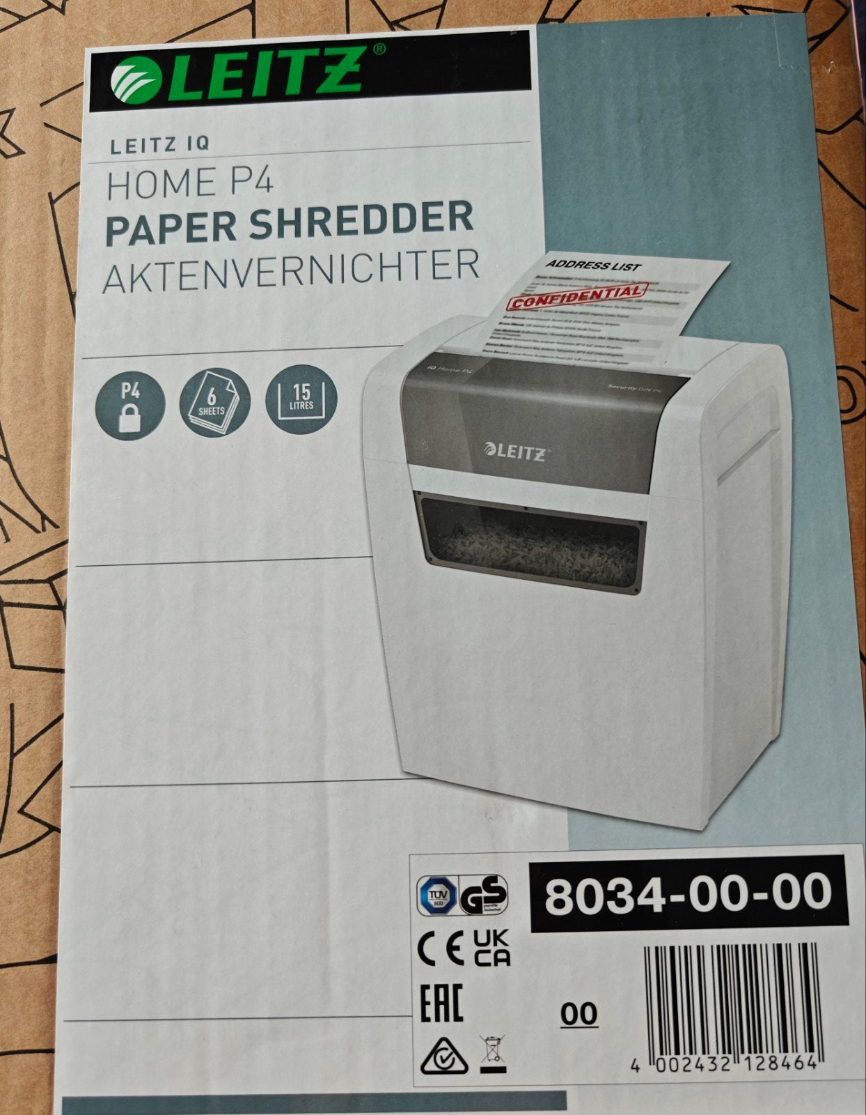 Papier vernietiger - Leitz, Ophalen, Zo goed als nieuw, LEITZ