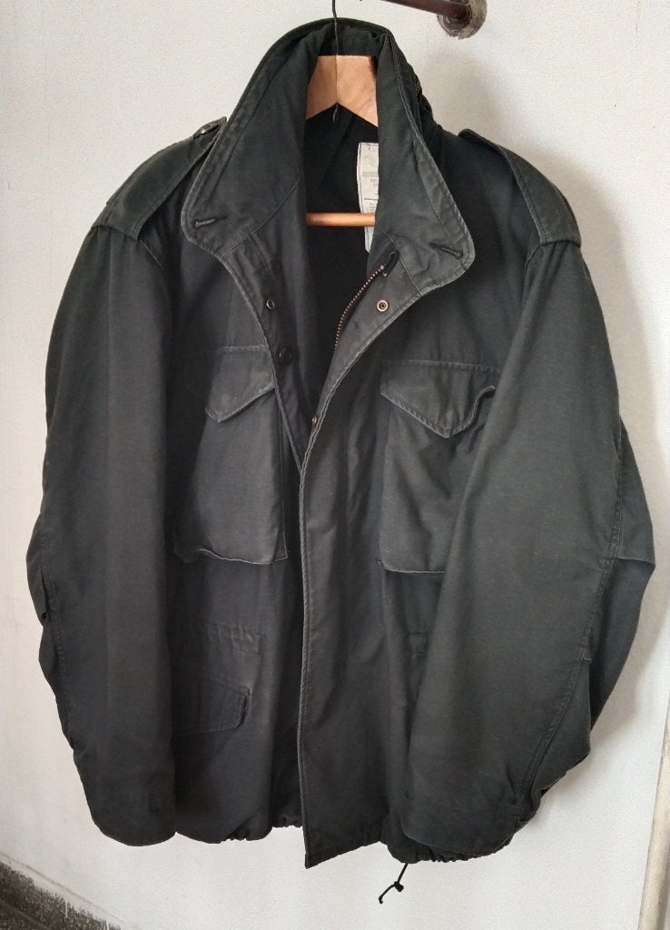 M65 Alpha veste / jacket orginal, Ophalen of Verzenden, Gedragen, Maat 52/54 (L), Zwart