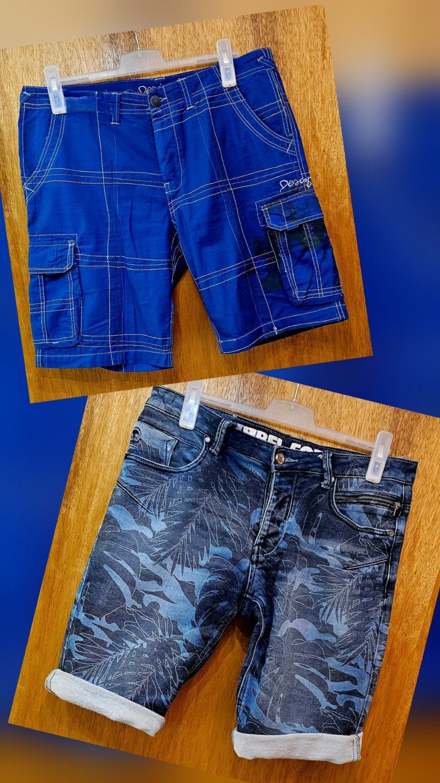 2 SHORTS DE MARQUE NEUFS, Vêtements | Hommes, Enlèvement ou Envoi, Neuf, Bleu, Autre