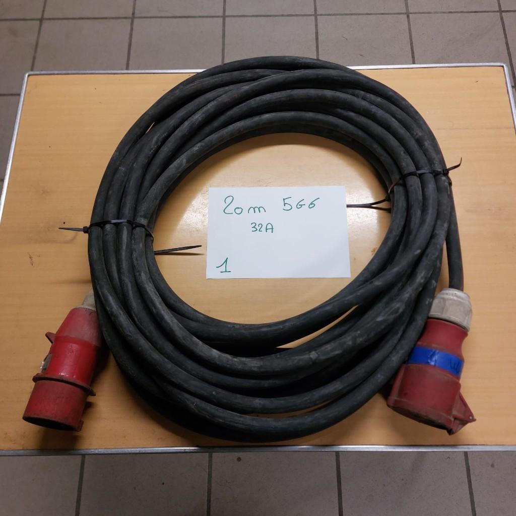 CEE kabel rubberen werfkabel – H07RN-F – soepele kabel, Doe-het-zelf en Bouw, Ophalen of Verzenden, Gebruikt, Kabel of Snoer
