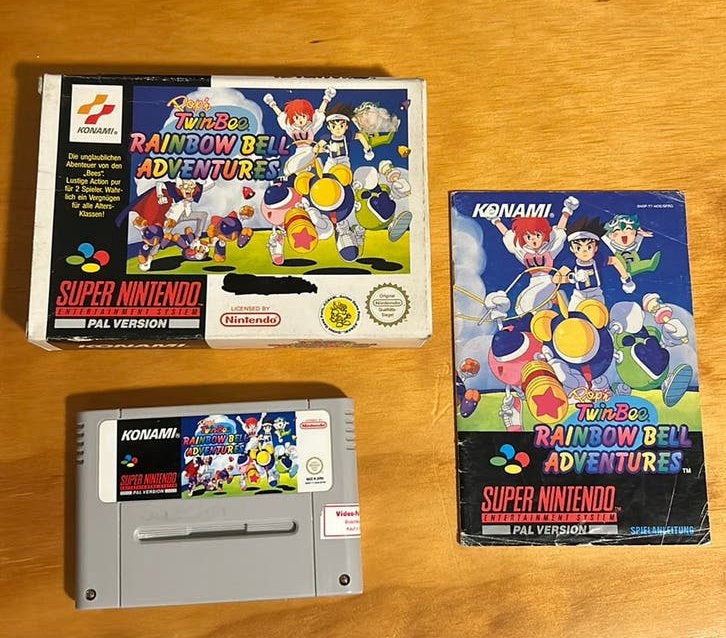 Pop’n twinbee rainbow bell adventures Snes, Games en Spelcomputers, Ophalen of Verzenden, Gebruikt