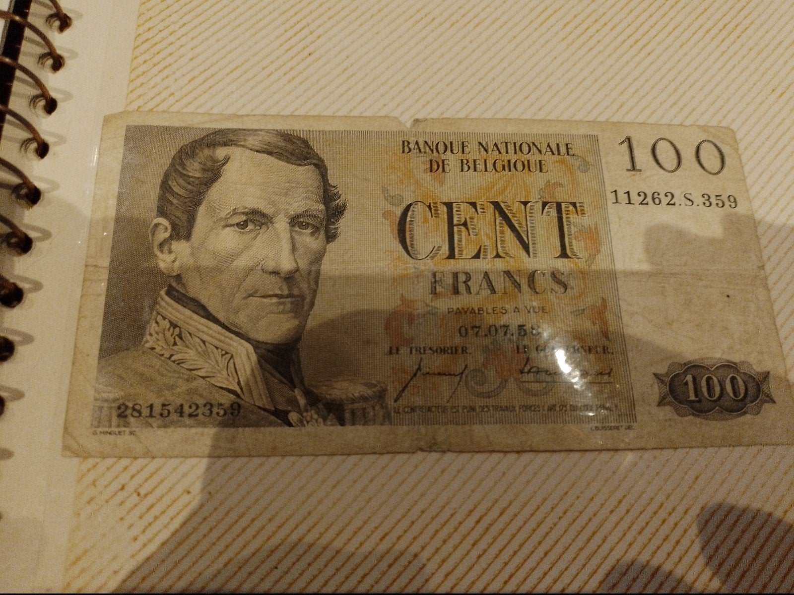 100fr belge leopold, Collections, Collections Autre