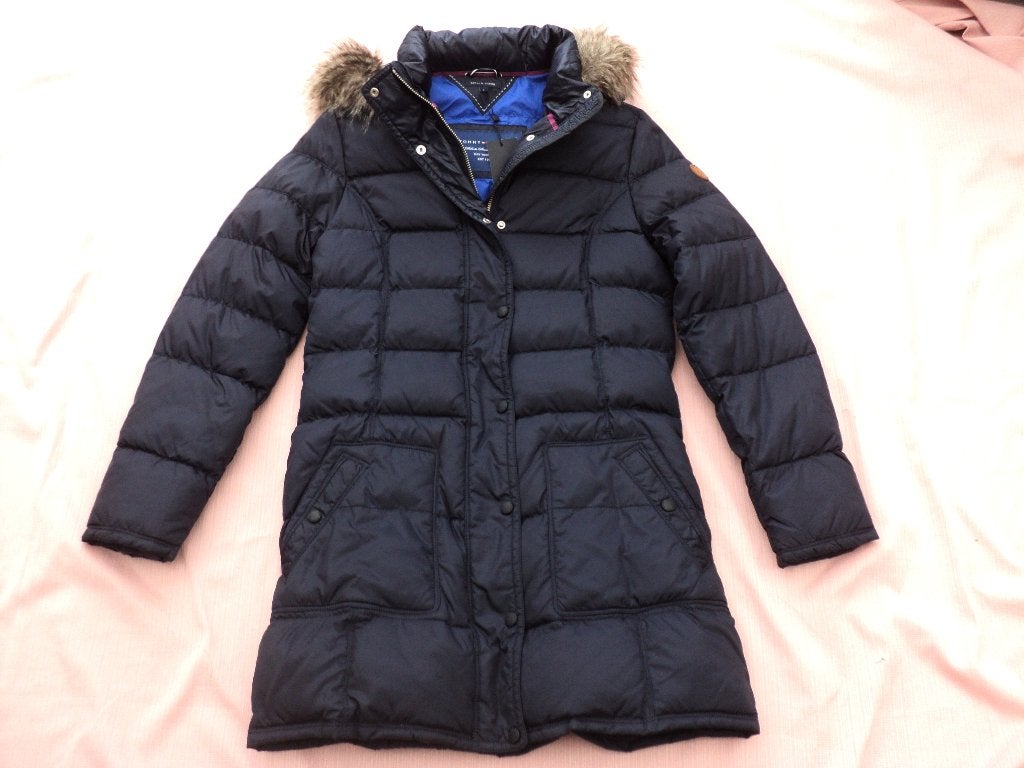 Tommy Hilfiger winterjas ( maat L ), Maat 38/40 (M), Tommy hilfiger, Blauw, Nieuw