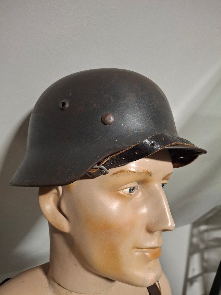Duitse M35 helm – SE66 – 0087 wo2, Ophalen of Verzenden