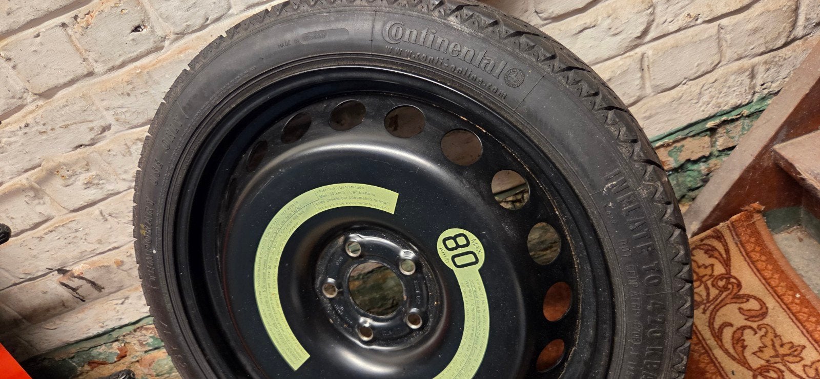 Roue de secours galette  neuve