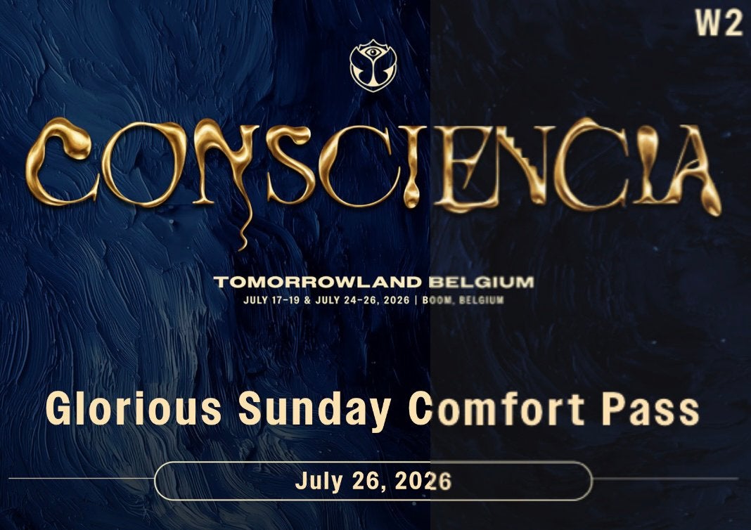 Tomorrowland Ticket Comfort Pass Sunday 26/06/2026, Tickets en Kaartjes, Eén persoon, Juli