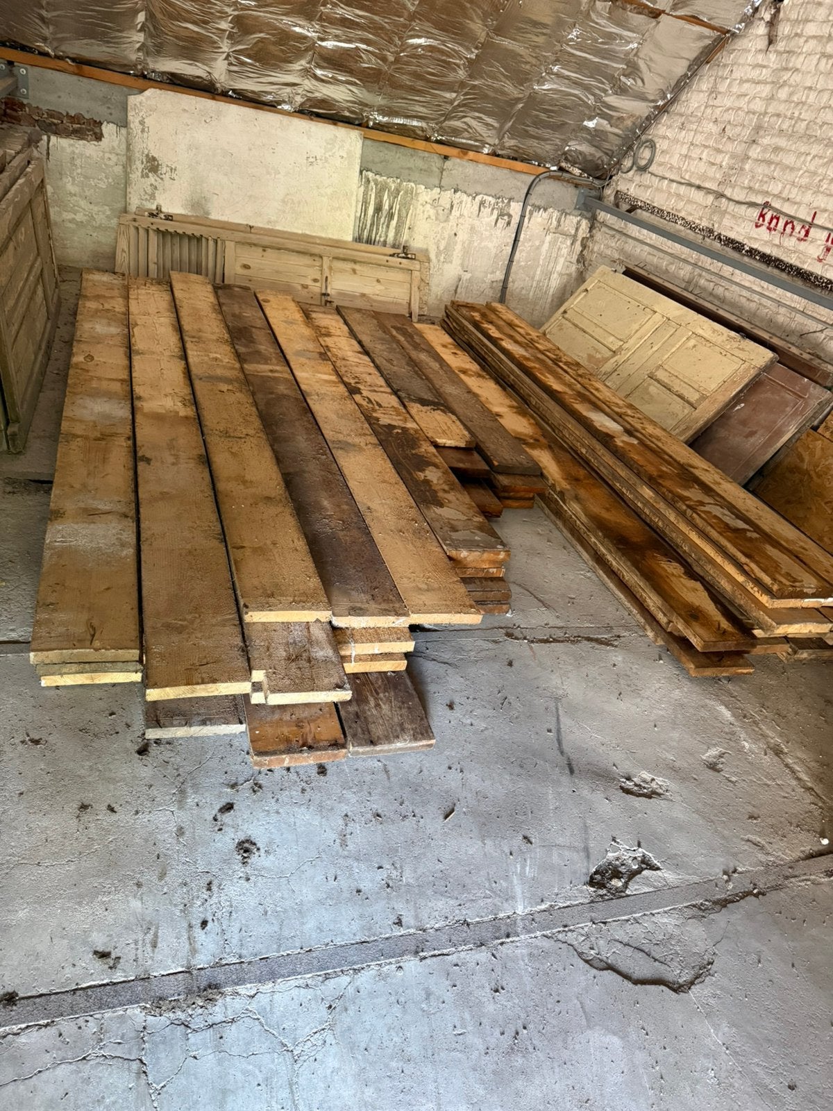 Planken vloer,kaasplanken, Doe-het-zelf en Bouw, Hout en Planken, Ophalen, Gebruikt