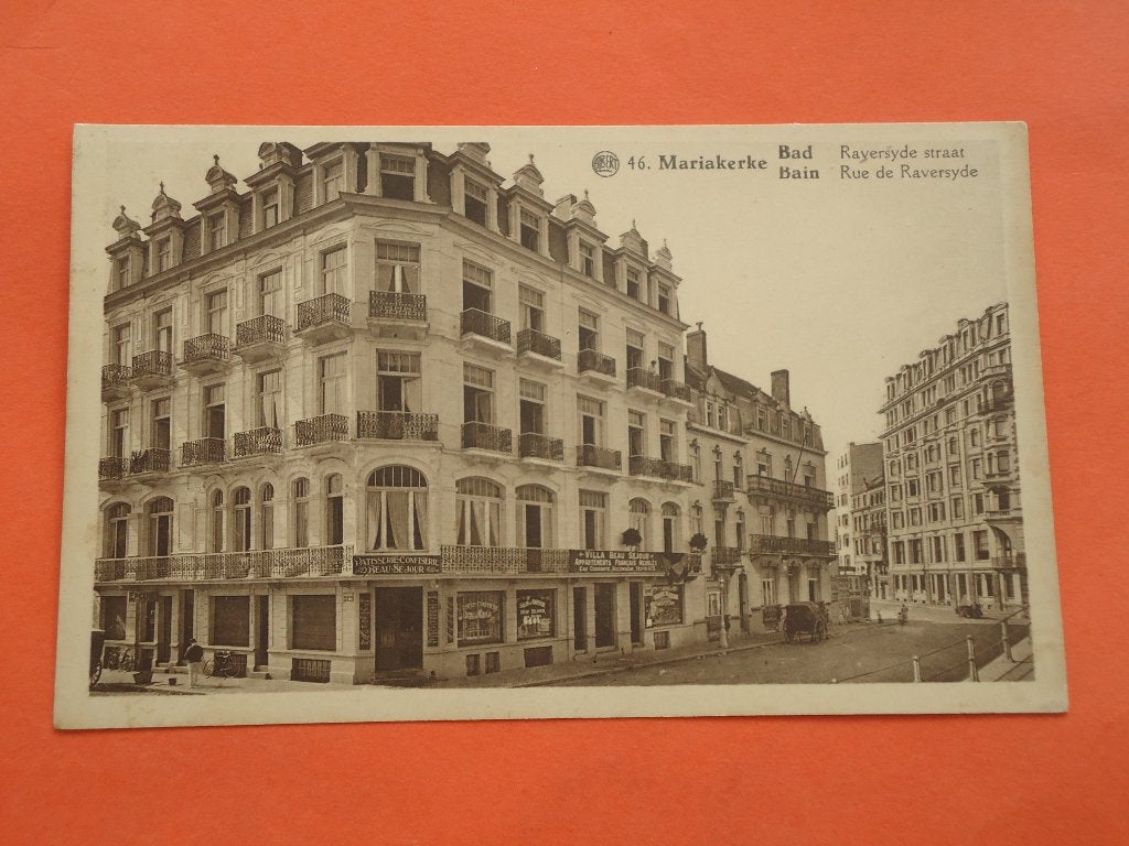 Mariakerke Bad - Oostende Raversyde straat, Verzamelen, Ophalen of Verzenden, 1920 tot 1940, Gelopen, West-Vlaanderen