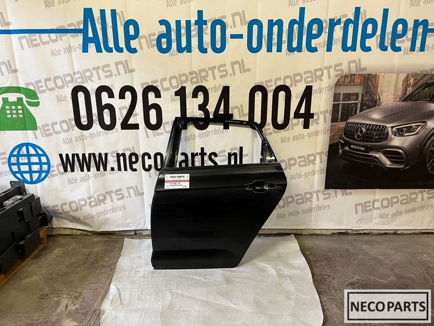 VW POLO 2G PORTIER DEUR ACHTERPORTIER ACHTERDEUR LINKS, Arrière, Volkswagen, -, Haillon arrière