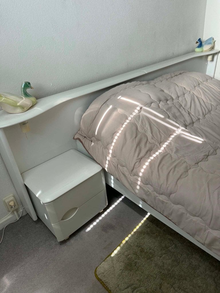 2 persoons bed, Ophalen, Overige materialen, Gebruikt, Wit