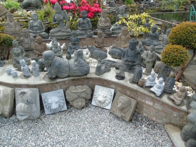 statue bouddha tous soldé ! -10 a -50 %, Jardin & Terrasse, Enlèvement, Neuf, Pierre, Bouddha