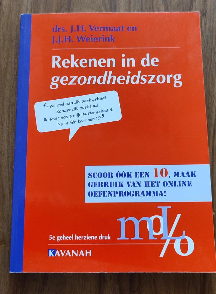 Boek: rekenen in de gezondheidszorg, als nieuw !, Boeken, Ophalen of Verzenden, Zo goed als nieuw