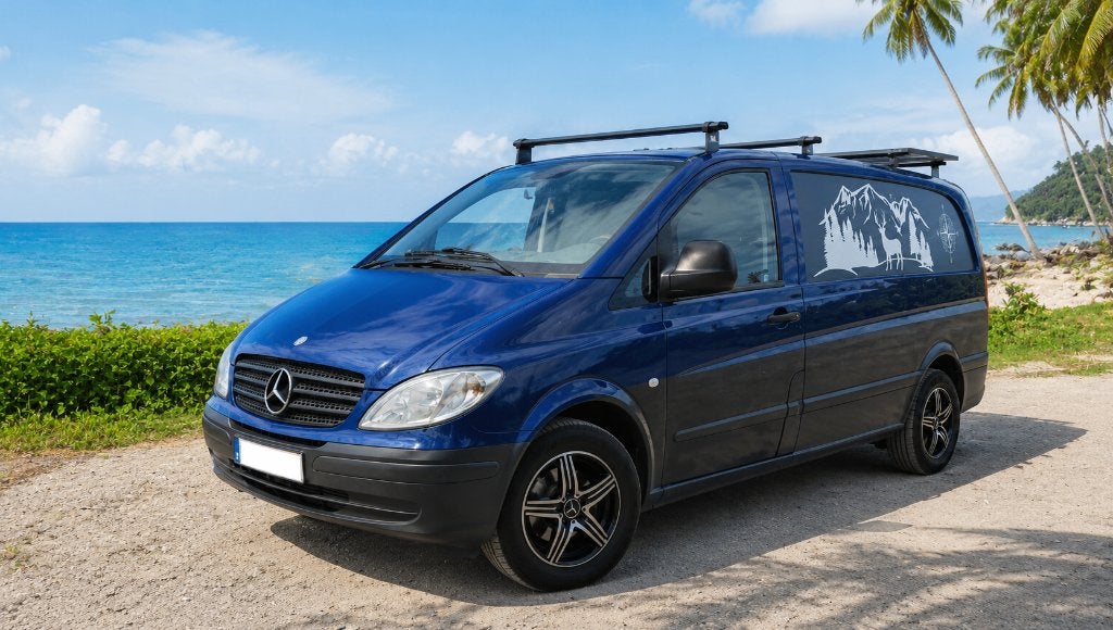 Mercedes Vito - VAN AMÉNAGÉ FULL ÉQUIPÉ – Prêt pour roadtrip, Caravans en Kamperen, Mobilhomes, Tot en met 2, Mercedes-Benz, Particulier