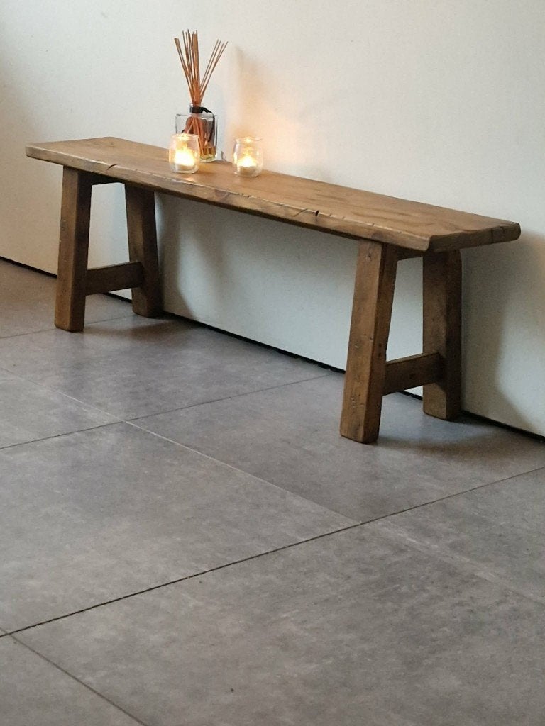 Hal/bad/woonkamerbank rustiek Handgemaakt, Tuin en Terras, Ophalen, Nieuw