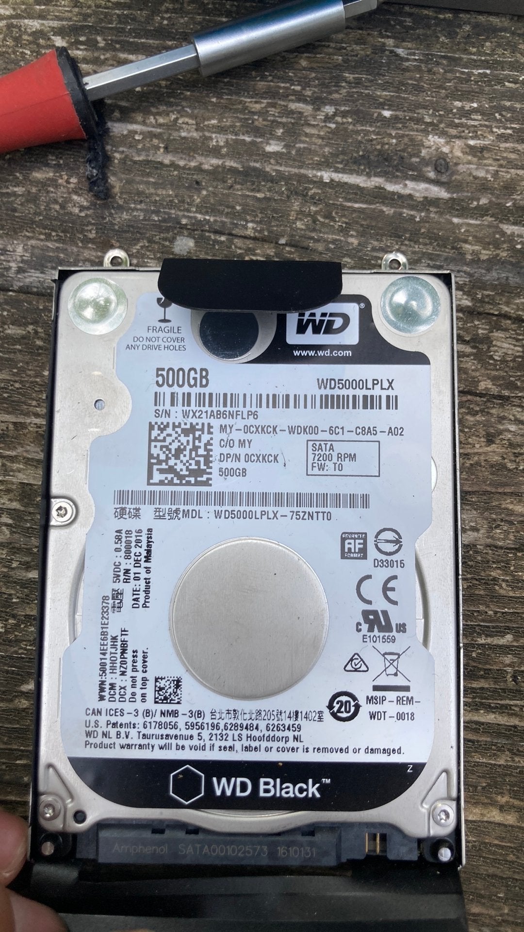 WD 500GB ssd 2,5 inch harde schijf, Computers en Software, Intern, Gebruikt, Laptop, Ophalen